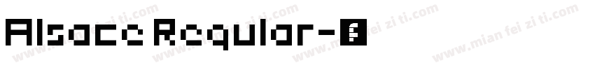 Alsace Regular字体转换